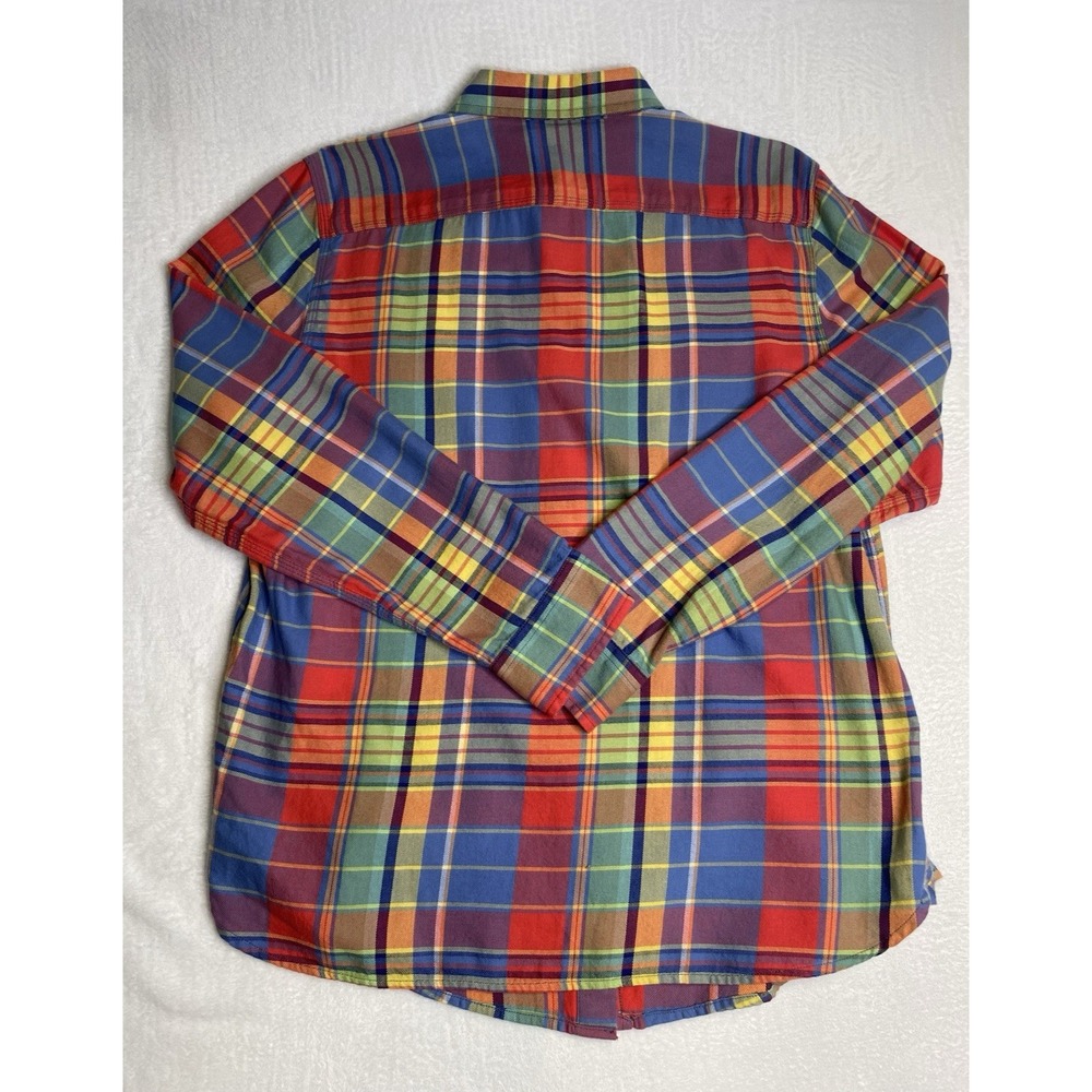 NWT LRL Ralph Lauren Men's XL Classic Fit Bright Plaid Oxford Long Sleeve Shirt - Picture 11 of 11